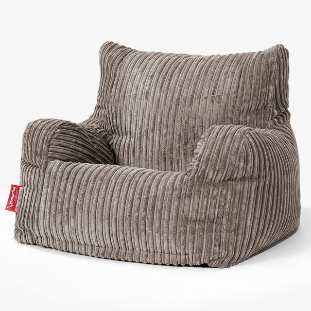 Puff Sillón Josephine - Pana Clásica Marrón empolvado 01