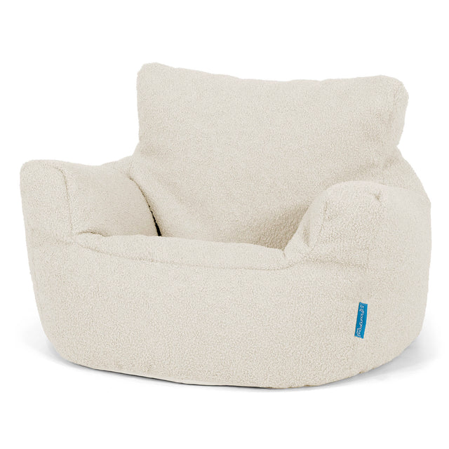 Puff Sillón para niños 1-3 años - Boucle Marfil 01