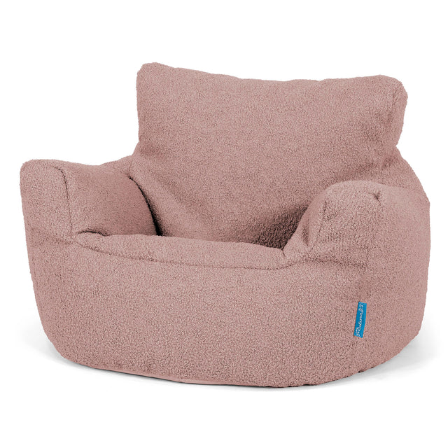 Puff Sillón para niños 1-3 años - Boucle Rosa 01