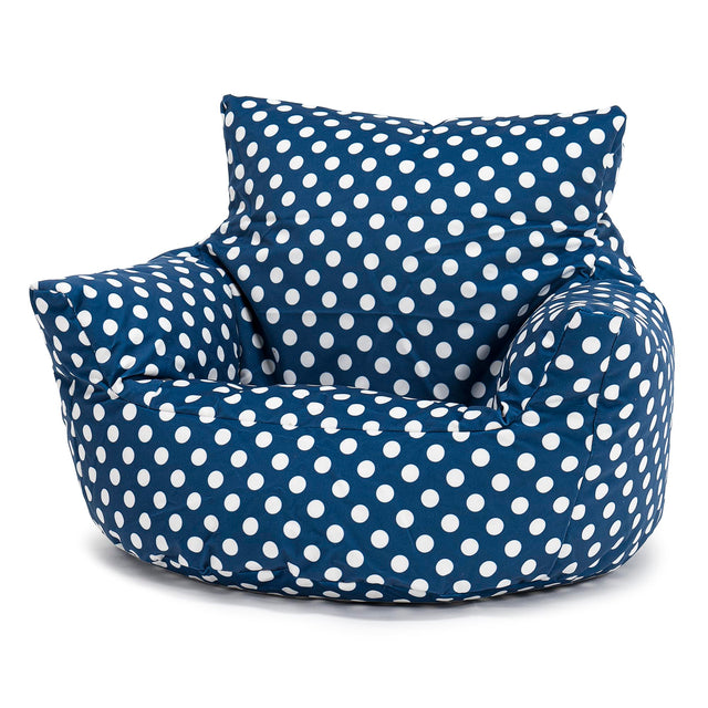 Puff Sillón para niños 1-3 años - Estampado Para Niños Azul 01