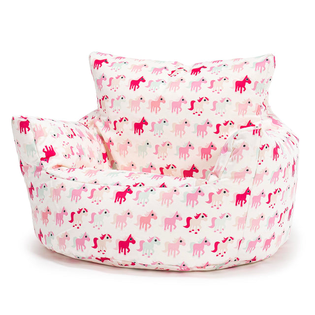 Puff Sillón para niños 1-3 años - Estampado Para Niños Pequeño Pony 01