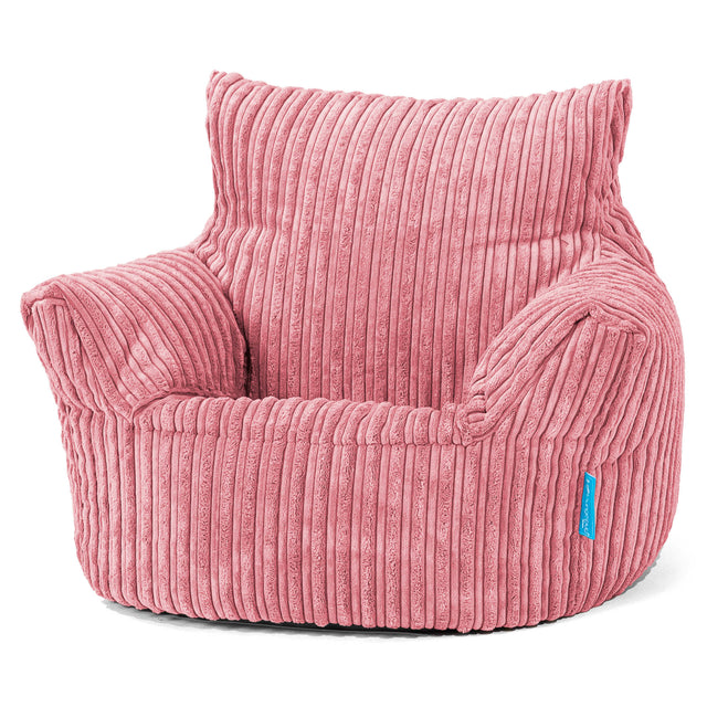 Puff Sillón para niños 1-3 años - Pana Clásica Coral 01