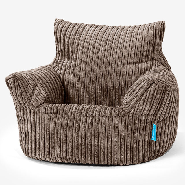 Puff Sillón para niños 1-3 años - Pana Clásica Moca 01