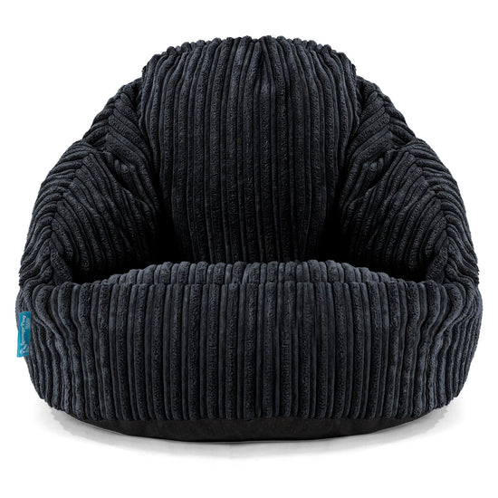 Puf para Niños Bubble 1-3 años - Pana Clásica Negro 01