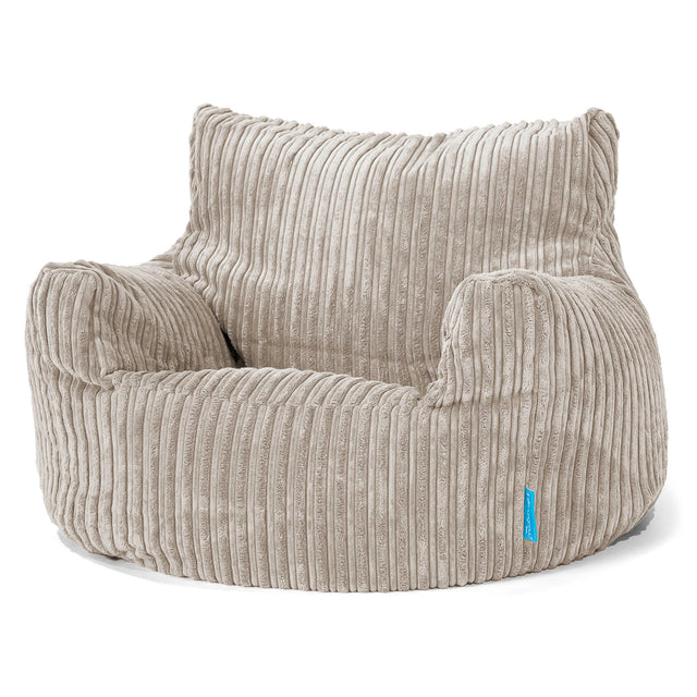 Puff Sillón para niños 3-8 años - Pana Clásica Visón 01