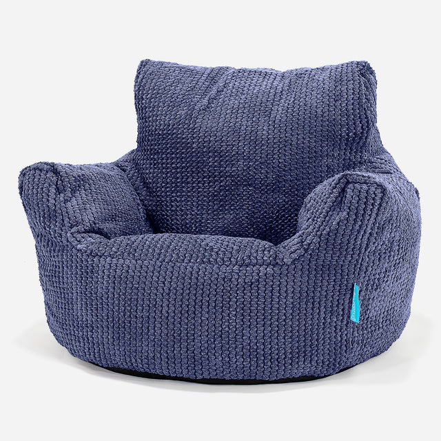 Puff Sillón para niños 1-3 años - Pompón Morado 01