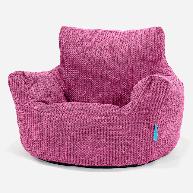 Puff Sillón para niños 1-3 años - Pompón Rosa 01