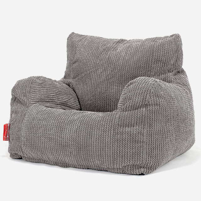 Puff Sillón - Pompón Carbón Gris 01