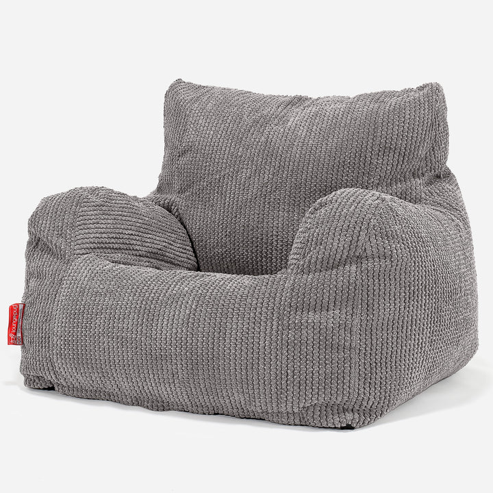 Puff Sillón - Pompón Carbón Gris 01