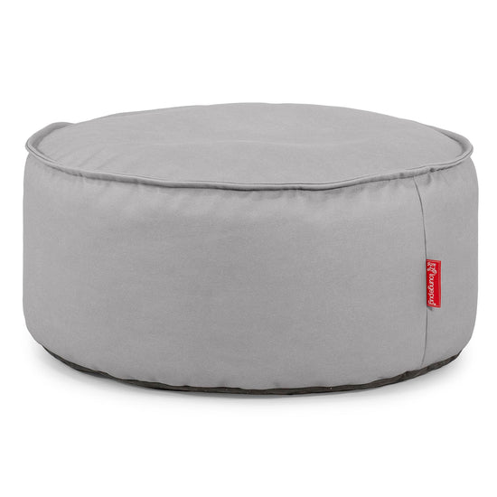Puff Taburete - Cuero Vegano Gris 01