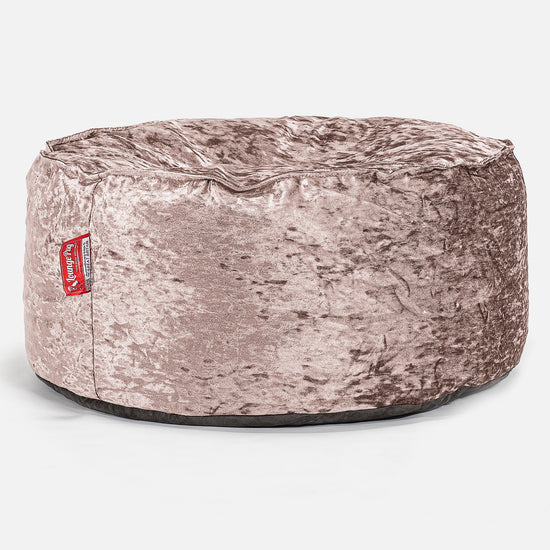 Puff Taburete - Terciopelo Retro Trufa 01