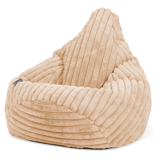 Silla De Juego Puf - Pana de Felpa Ultra Durazno 02