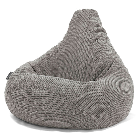 Silla De Juego Puf - Pompón Carbón Gris 02