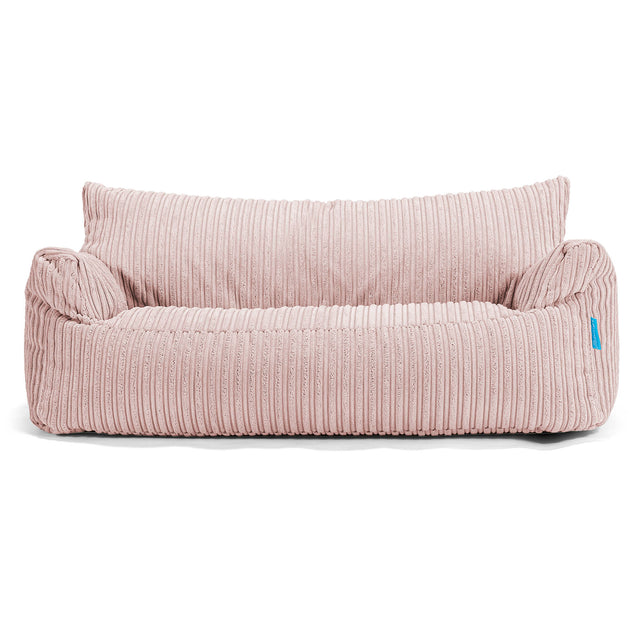 Puf Sofá Infantil Josephine 1-5 años - Pana Clásica Rosa Claro 01