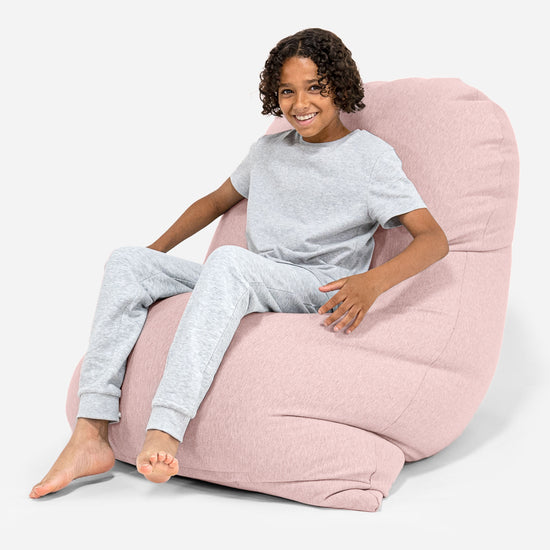 Puf Grande XL - Algodón Elástico Bebé Rosa 03