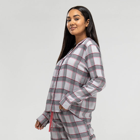 Pijama de mujer de Cuadros rosas 03