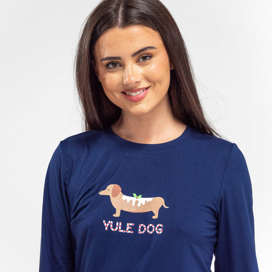 Pijama Navidad de Mujer Perro Salchicha 02