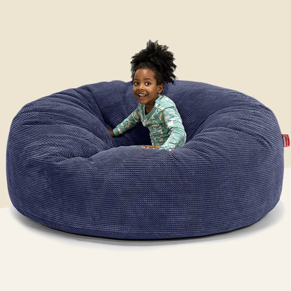 Puf Infantil 2 En 1 Convertible - De Sillón A Colchón, Diseño Dinosaurio Para Niños 3-8 Años