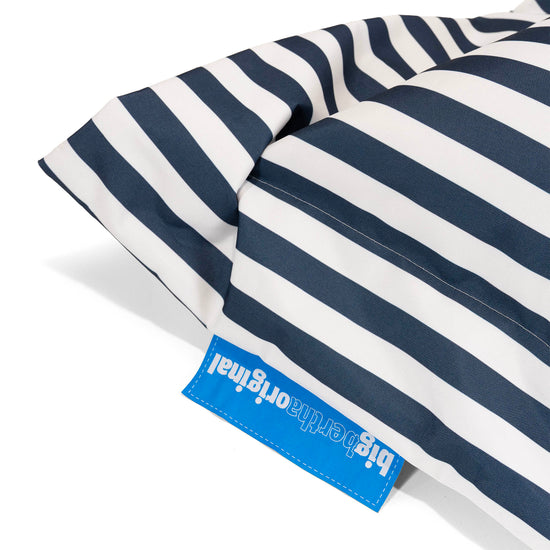 Puff Gigante Cama XXL - Rayas Azul Marino 05