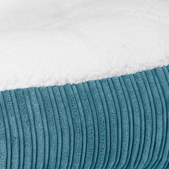 Cama Encorvada para Perros Grande - Sherpa & Pana Clásica Egeo Azul 03