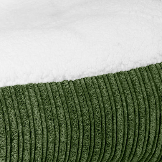 Cama Encorvada para Perros XL - Sherpa & Pana Clásica Bosque Verde 03