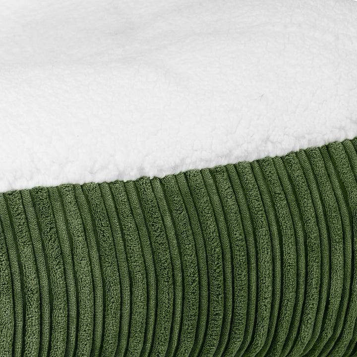 Cama Encorvada para Perros XL - Sherpa & Pana Clásica Bosque Verde 03