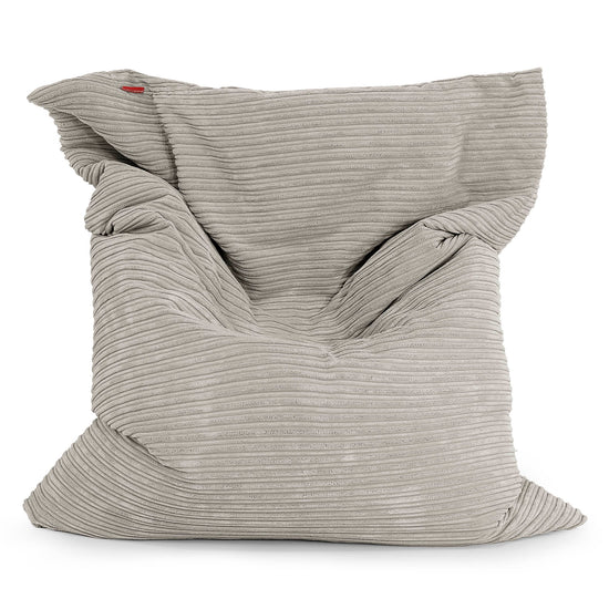 Puff Gigante Cama XL - Pana Clásica Visón 01