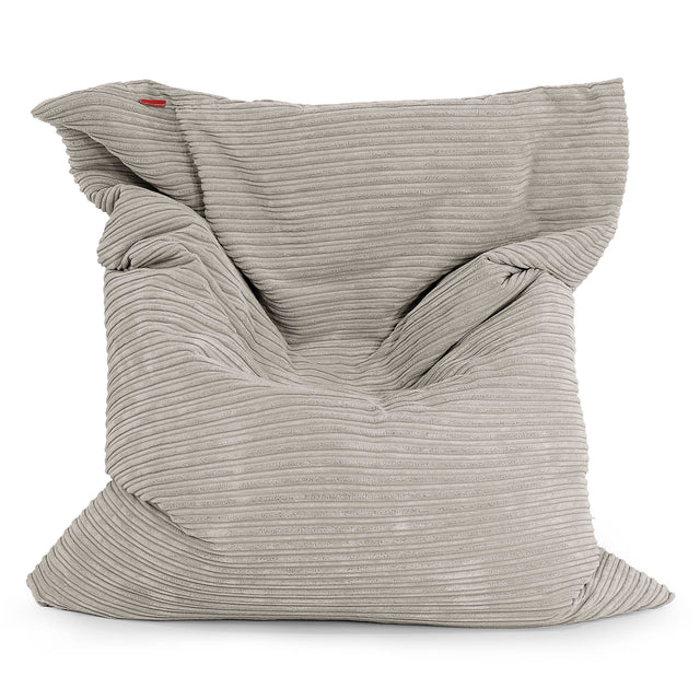 Puff Gigante Cama XL - Pana Clásica Visón 01