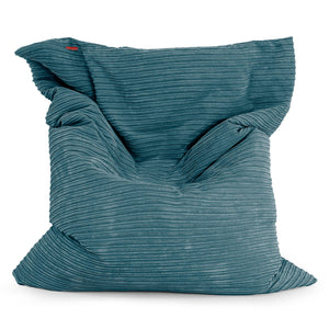 Puff Gigante Cama XL - Pana Clásica Negro