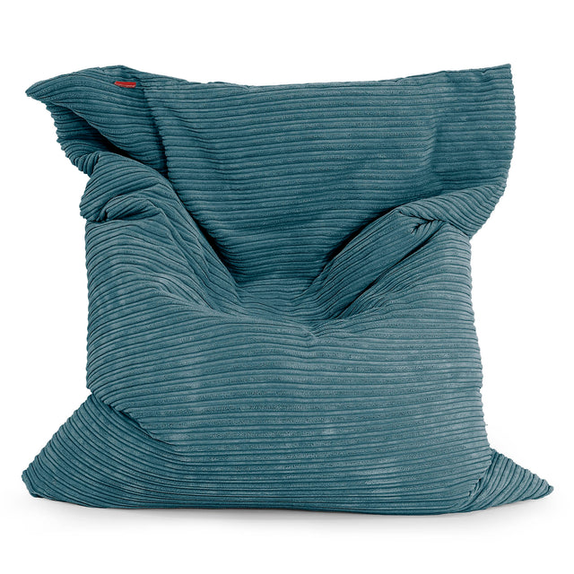 Puff Gigante Cama XL - Pana Clásica Negro 01
