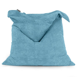 Puff Gigante Cama XL - Pompón Egeo Azul