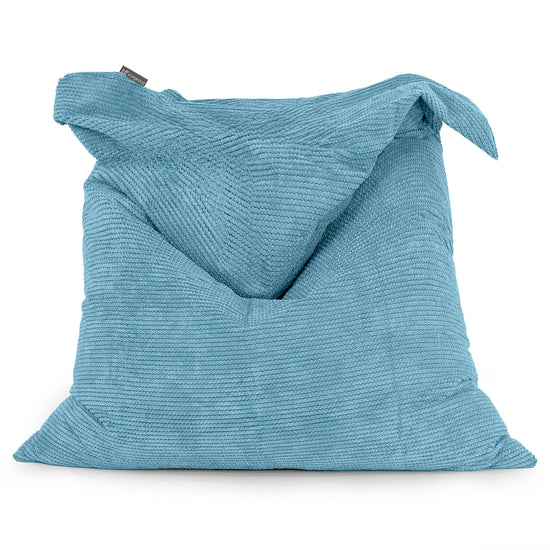 Puff Gigante Cama XL - Pompón Egeo Azul 01