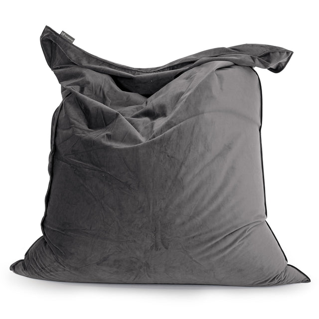 Puff Gigante Cama XL - Terciopelo Grafito 01