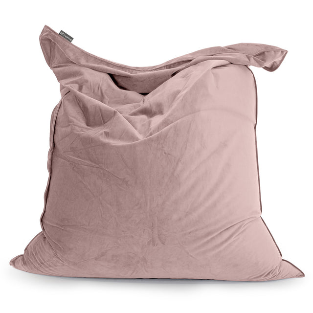 Puff Gigante Cama XL - Terciopelo Rosa 01