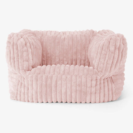 Albert Puff Sillón - Pana de Felpa Ultra Rosa Empolvado 01