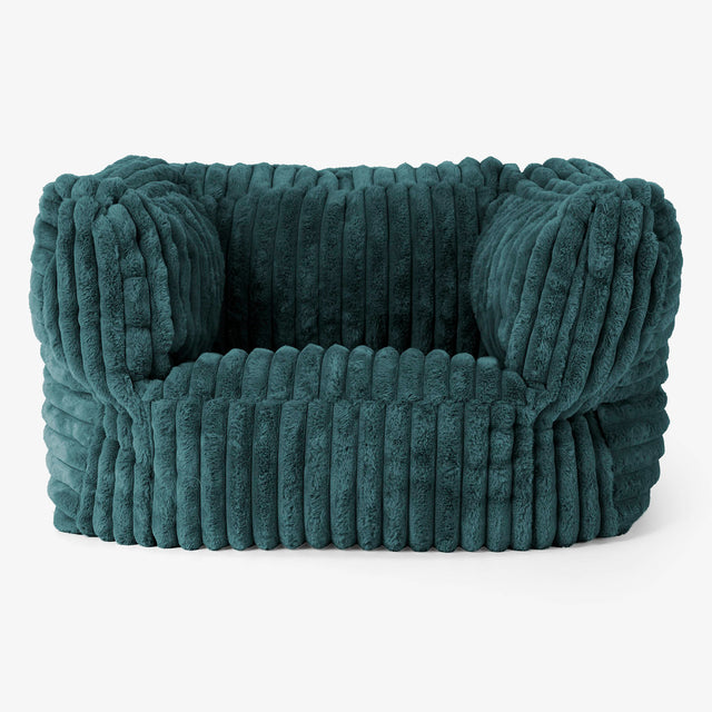 Albert Puff Sillón - Pana de Felpa Ultra Turquesa 01