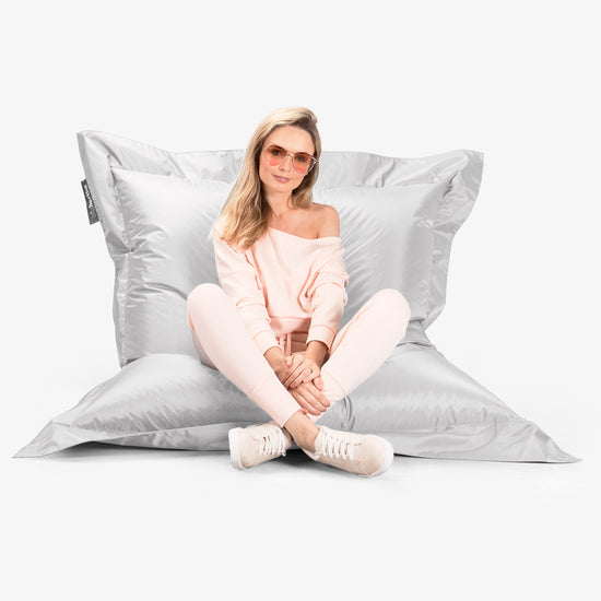 Puff Gigante Cama XXL - SmartCanvas™ Blanco 05