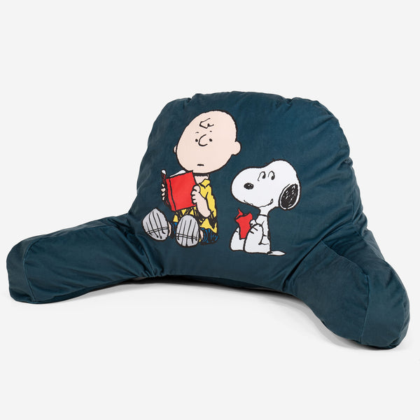 Charlie Brown y Snoopy Almohada de Lectura de Alto Soporte - Snoopy y Carlitos 01