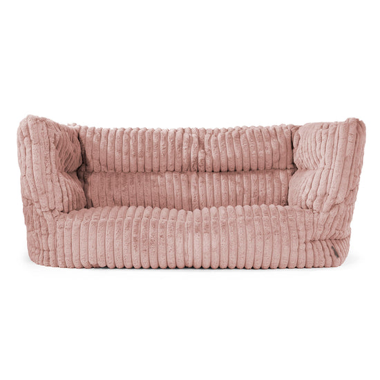 Louis Puf Sofá 2 plazas - Pana de Felpa Ultra Rosa Empolvado 01