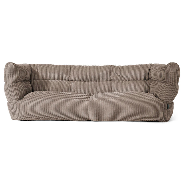 Louis Puf Sofá 3 plazas - Pana Clásica Marrón empolvado 01