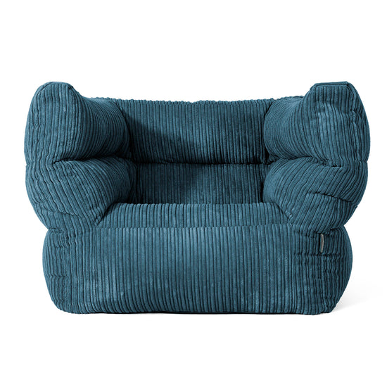 Louis Puff Sillón - Pana Clásica Azul marino 01