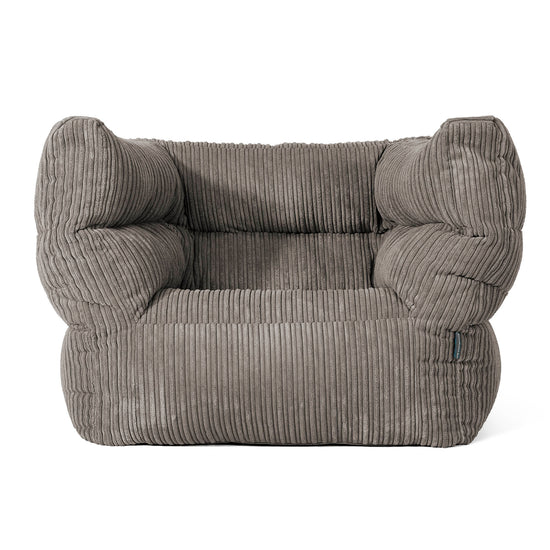 Louis Puff Sillón - Pana Clásica Grafito 01