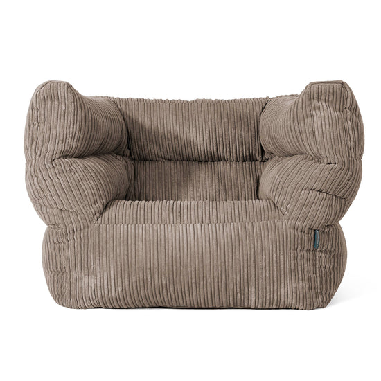 Louis Puff Sillón - Pana Clásica Marrón empolvado 01