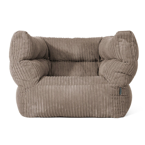 Louis Puff Sillón - Pana Clásica Marrón empolvado 01