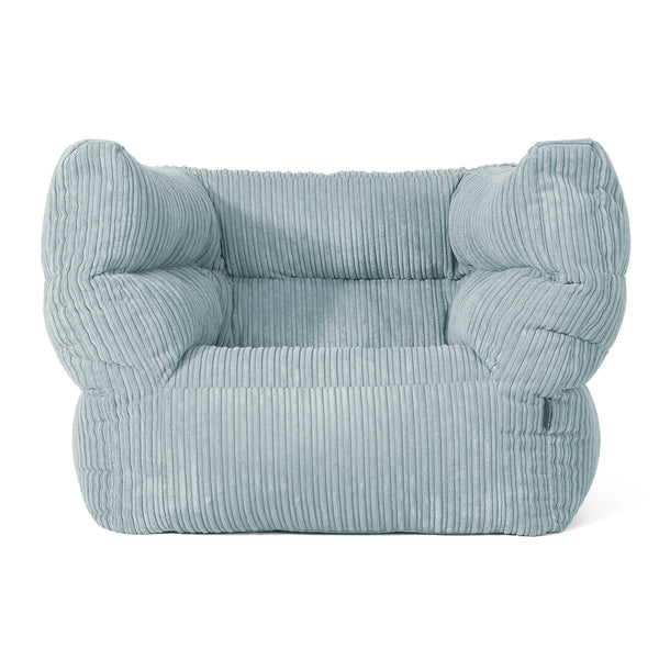 Louis Puff Sillón - Pana Clásica Menta 01