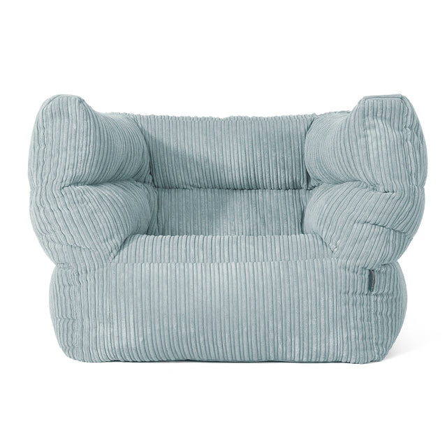 Louis Puff Sillón - Pana Clásica Menta 01