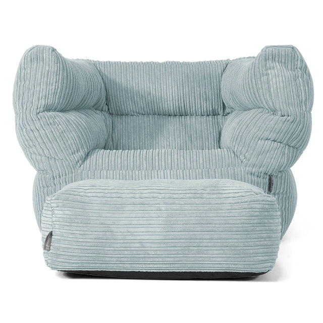 Louis Puff Sillón - Pana Clásica Menta 02