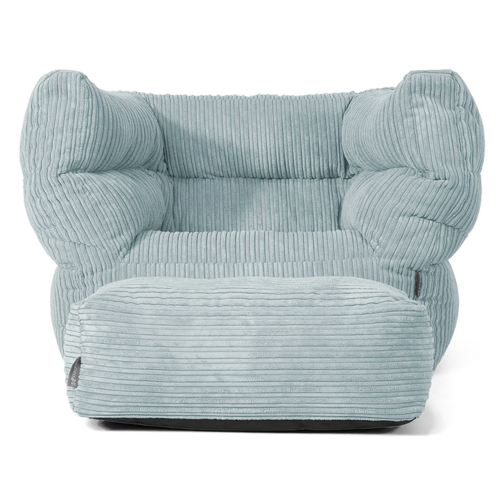 Louis Puff Sillón - Pana Clásica Menta 02