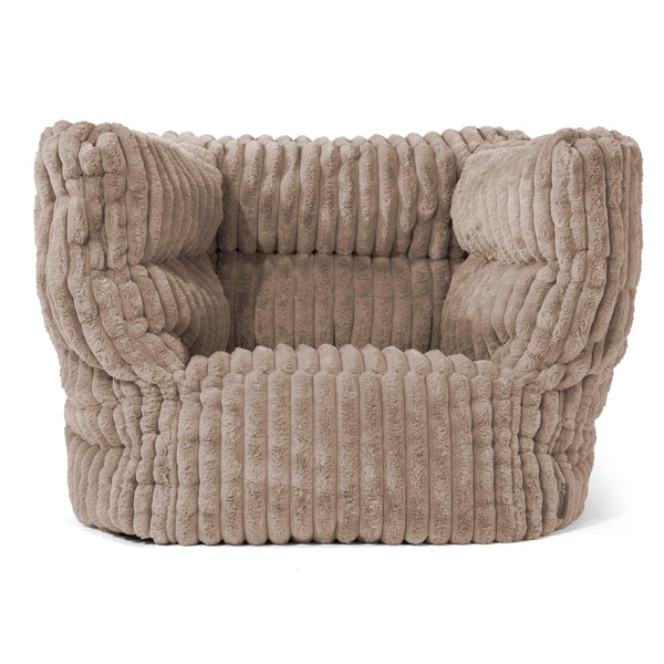 Louis Puff Sillón - Pana de Felpa Ultra Visón 01