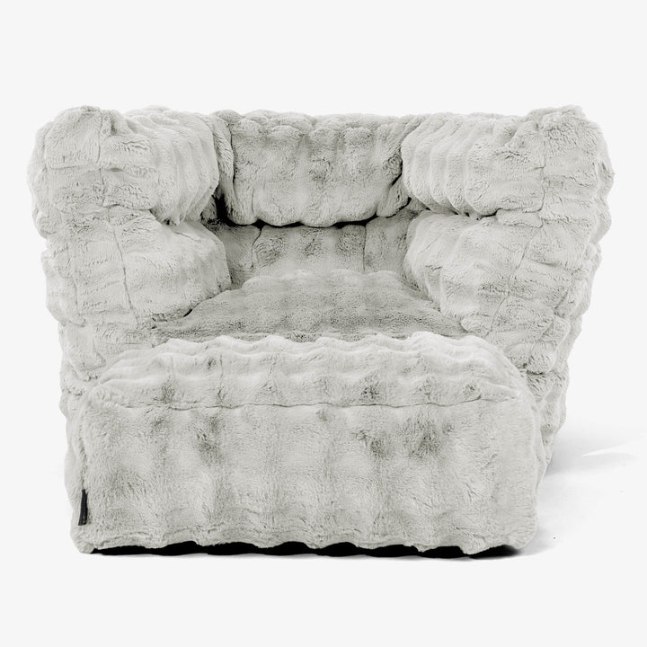 Louis Puff Sillón - Piel Sintética de Burbuja Verde Salvia 02